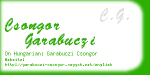 csongor garabuczi business card